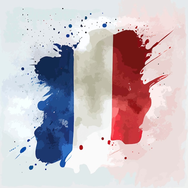 Foto illustration der frankreich-flagge