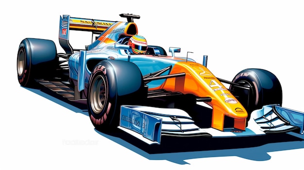 Illustration der generativen KI von f1 Bolid