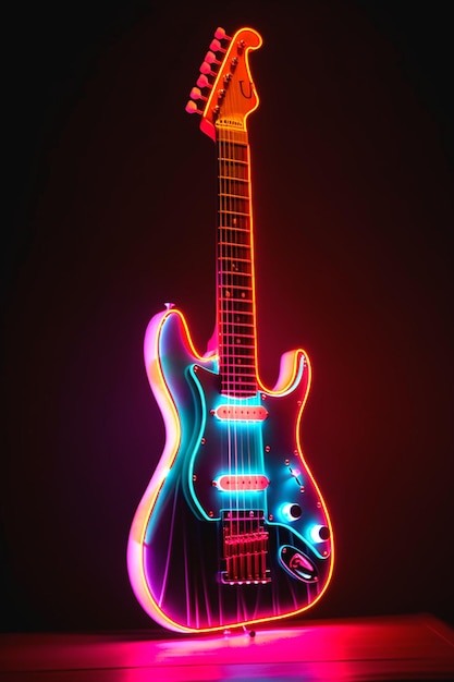 Illustration der Gitarre