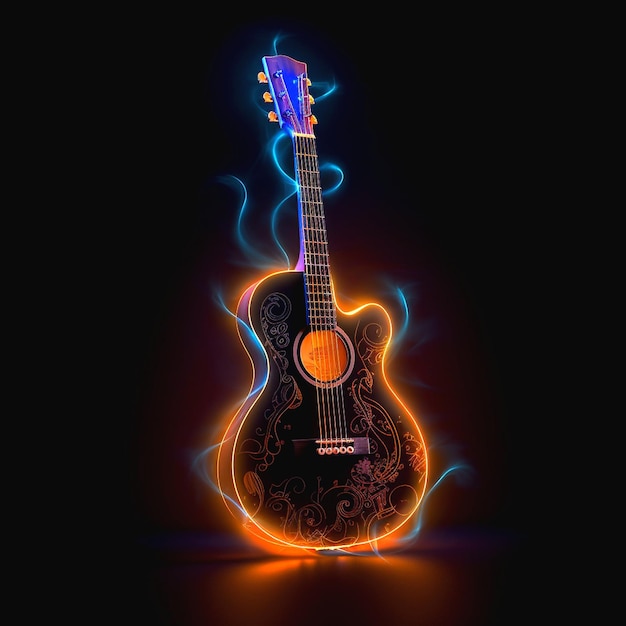 Illustration der Gitarre