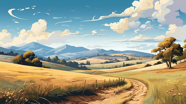 Illustration der Landschaftslandschaft