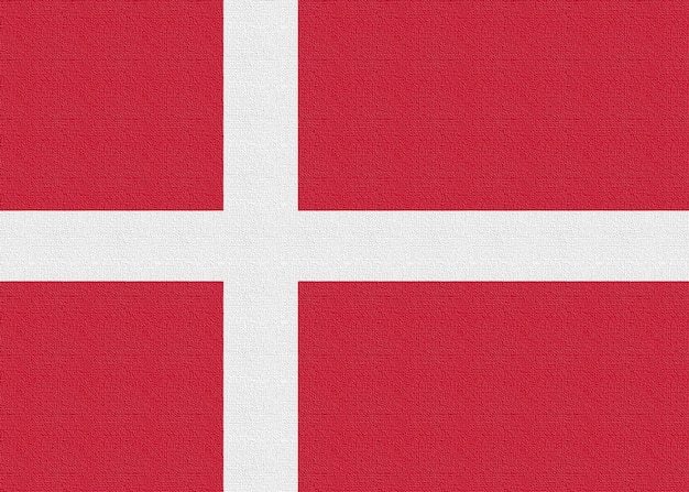 Illustration der Nationalflagge von Dänemark