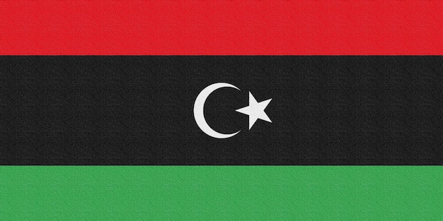 Illustration der Nationalflagge von Libyen