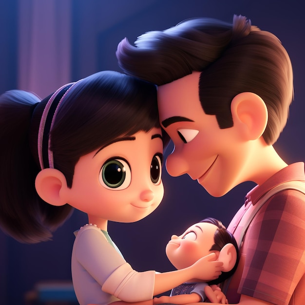 Illustration der Rtrait-Fotografie von_Disney Pixar Studios solide