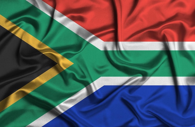 Illustration der Südafrika-Flagge