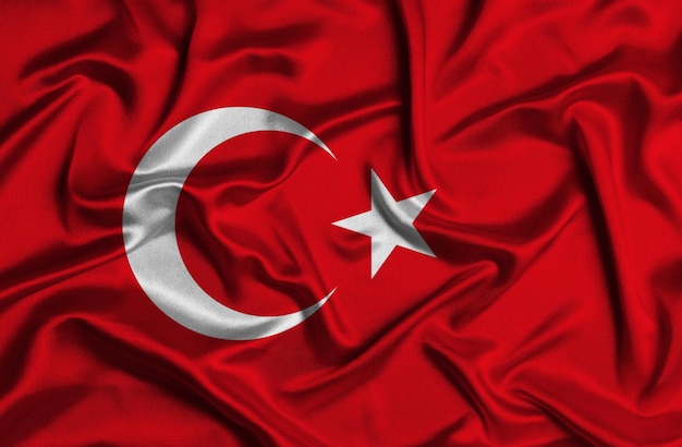 Illustration der Türkei-Flagge