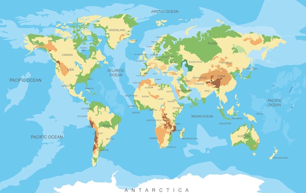 Illustration der Weltkarte Reisebürokonzept