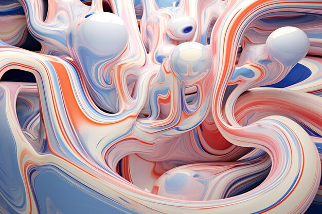 Illustration des abstrakten Fraktals für kreatives Design sieht aus wie Marmor