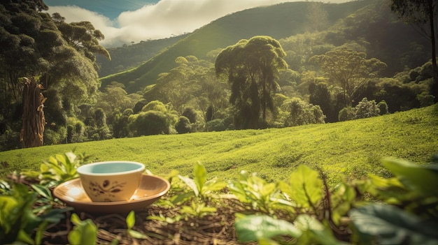 Illustration des abstrakten Tasse Kaffees