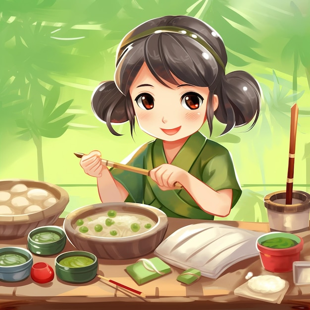 Illustration des Chuseok-Festivals