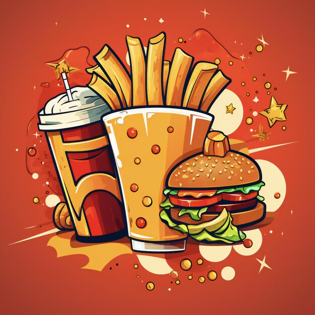 Illustration des Fastfood-Logos