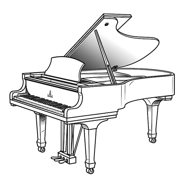 Illustration des Klaviers