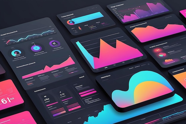 Illustration des Konzepts des sozialen Dashboards