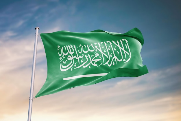 Foto illustration des nationalfeiertags saudi-arabiens 23. september königreich saudi-arabien ksa