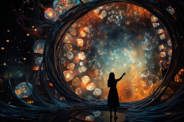 Illustration des Portals, das Sie in ein surreales und fesselndes Universum einlädt