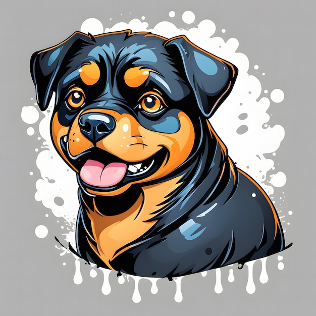 Illustration des Rottweilers