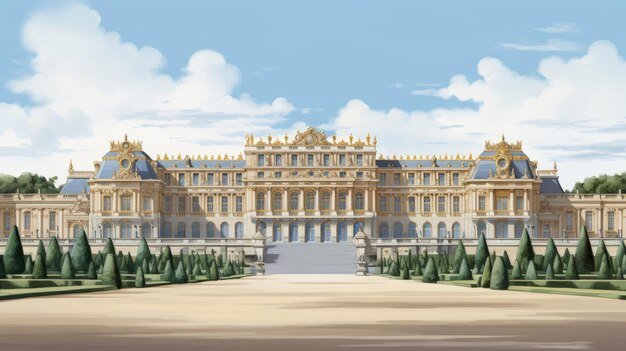 Illustration des Schlosses von Versailles