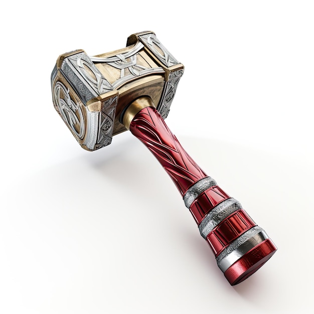 Foto illustration, die eine perfekte ansicht der mjolnir-anzeige bietet