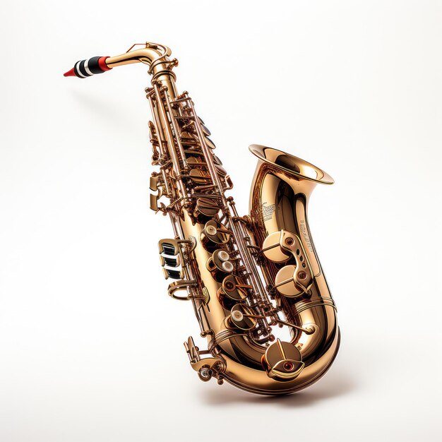 Illustration, die Saxophon in perfektem Stil zeigt