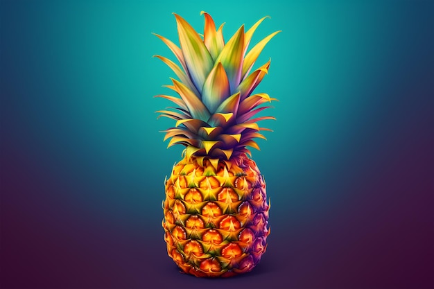 Illustration einer Ananas