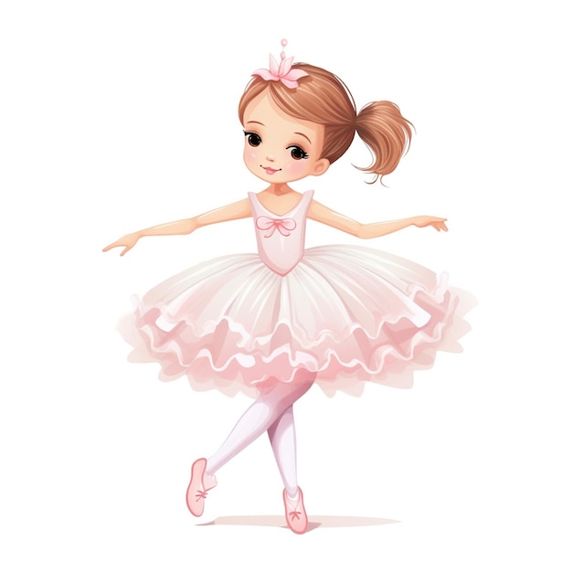 Illustration einer eleganten Ballerina