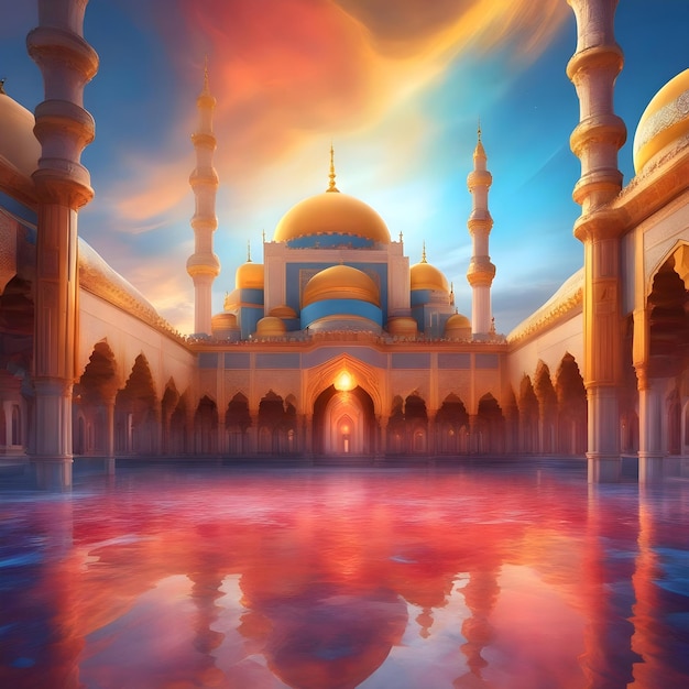 Illustration einer islamischen Moschee