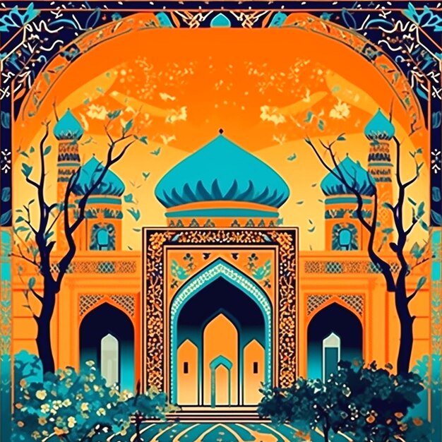 Illustration einer Moschee