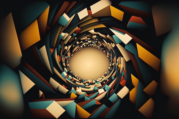 Illustration eines abstrakten geometrischen Hintergrunds