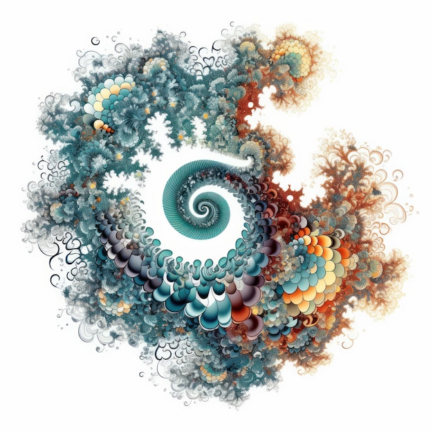 Illustration eines Fractals-Gemäldes