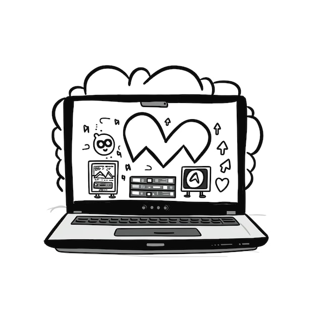 Foto illustration eines laptops