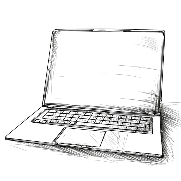 Illustration eines Laptops