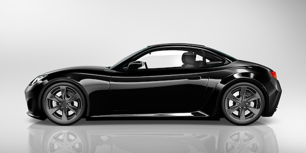 Illustration eines schwarzen Autos