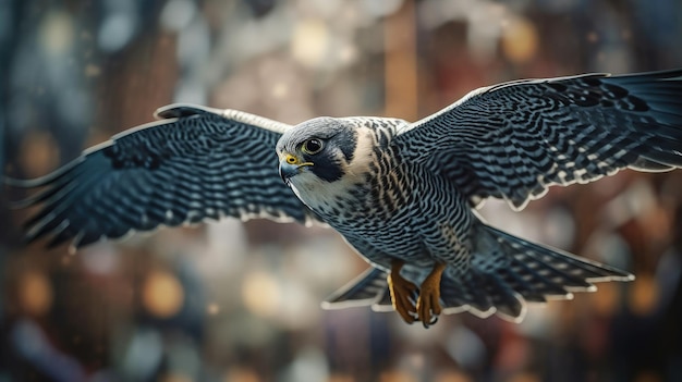 Illustration eines wunderschönen Vogels aus der Nähe