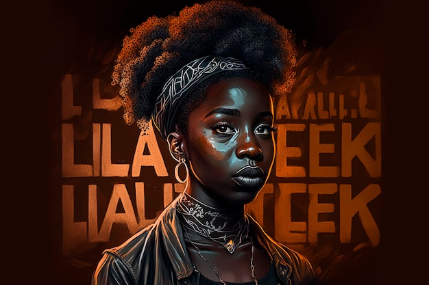 Illustration Fotokunst Black Lives Matter generative ai