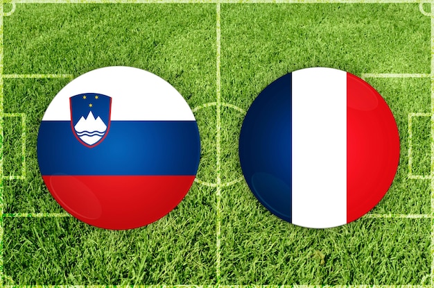 Illustration für das Fußballspiel Slowenien gegen Frankreich