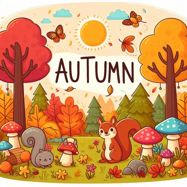 Illustration für den Herbst