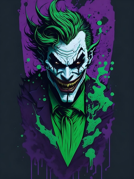 Illustration gegen das Böse der Joker
