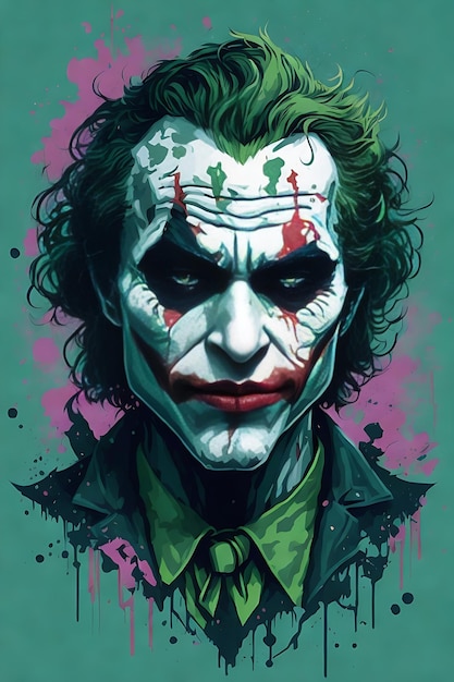 Illustration gegen das Böse der Joker