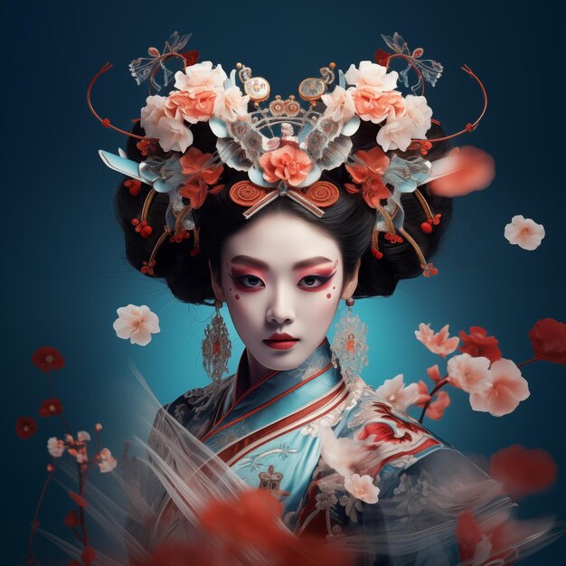 Illustration Geisha