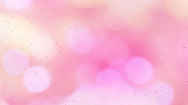 Illustration Happy Valentine Day Schnee Social Media Banner Liebesgrafik von leichtem Bokeh-Unschärfe-Glanz bis mit Pop-Pink-Farben im Hintergrundbildschirm in einer trendigen einfachen postKreativen Elementhochzeit