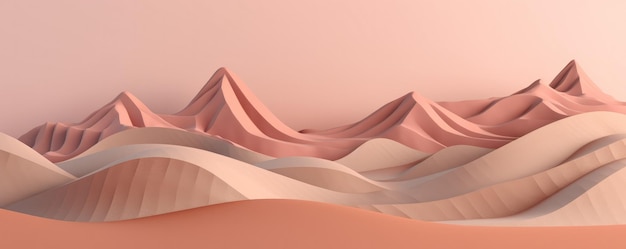 Illustration in hellen Pastellfarben für die Landingpage für die Website und das Bild Generative Ai