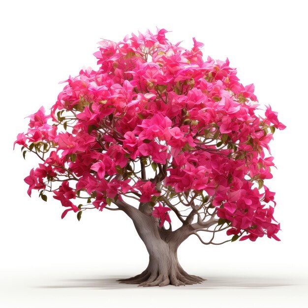 Illustration kreativ, die die Isolierung von Bougainvillea zeigt