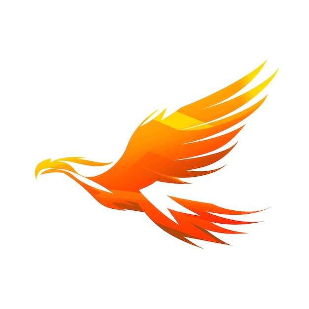Illustration Kunst Emblem von Adler und Flügel