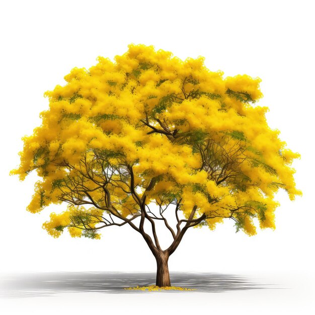 Illustration Mimosa-Baum isoliert präsentiert seine in ansprechende Weise perfekt