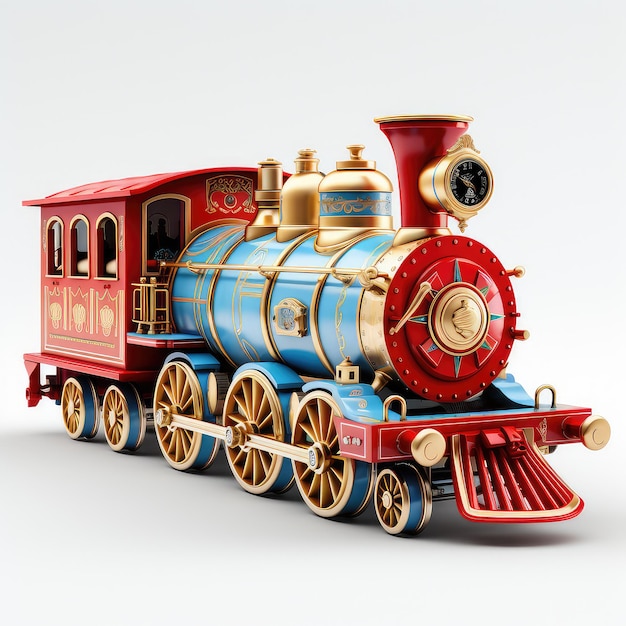 Illustration Spielzeuglokomotive ansprechend dargestellt