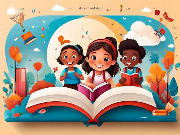 Illustration Vectoration Of Children Back To School Banner Social-Media-Post-Design für Kinder, die wieder in die Schule gehen