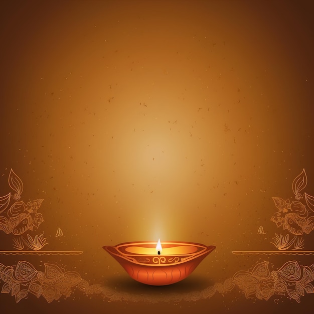 Illustration von Diya zur Diwali-Feier in Indien, Diwali-Feier