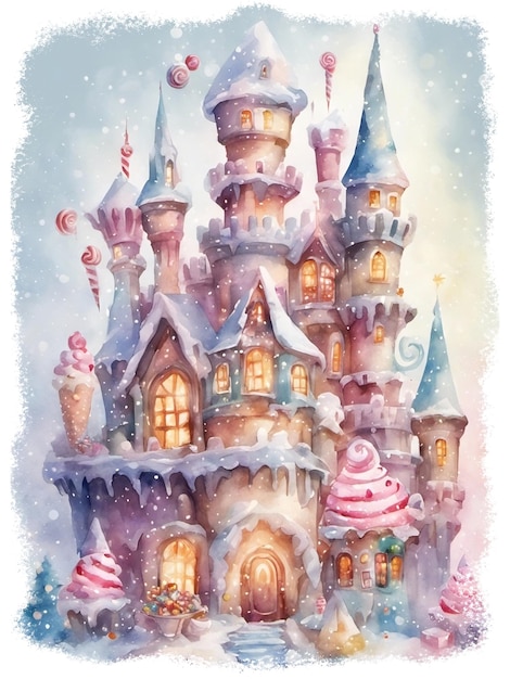 Illustration von Fantasy Candy Castle