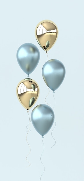 Illustration von glänzenden Luftballons