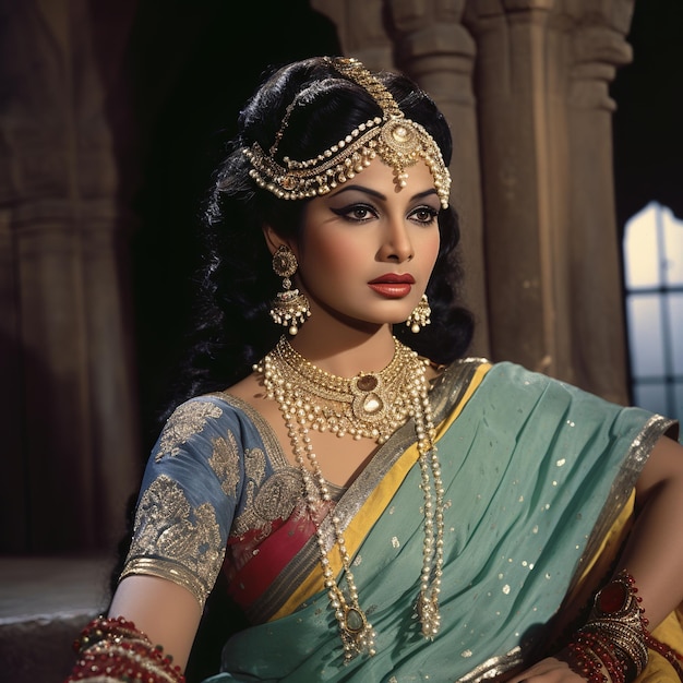 Illustration von Jayalalitha als Rajput-Prinzessin Film und Facilität